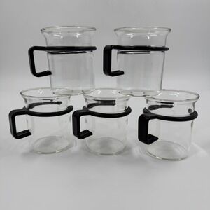 Vintage Bodum Bistro Tea Cup Picard Star Trek Coffee Espresso Mug Lot of 5